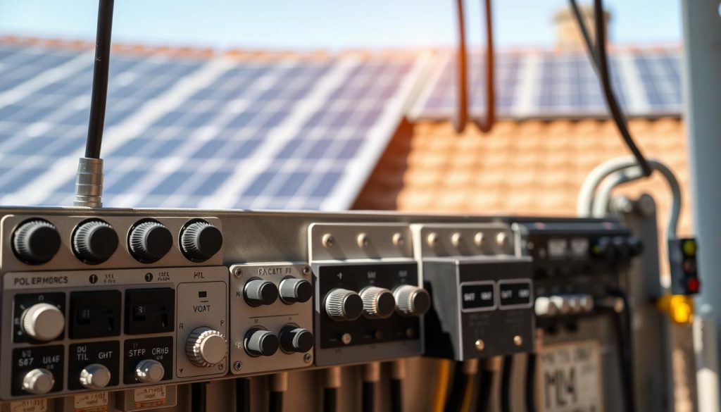 switches and breakers in home solar setup