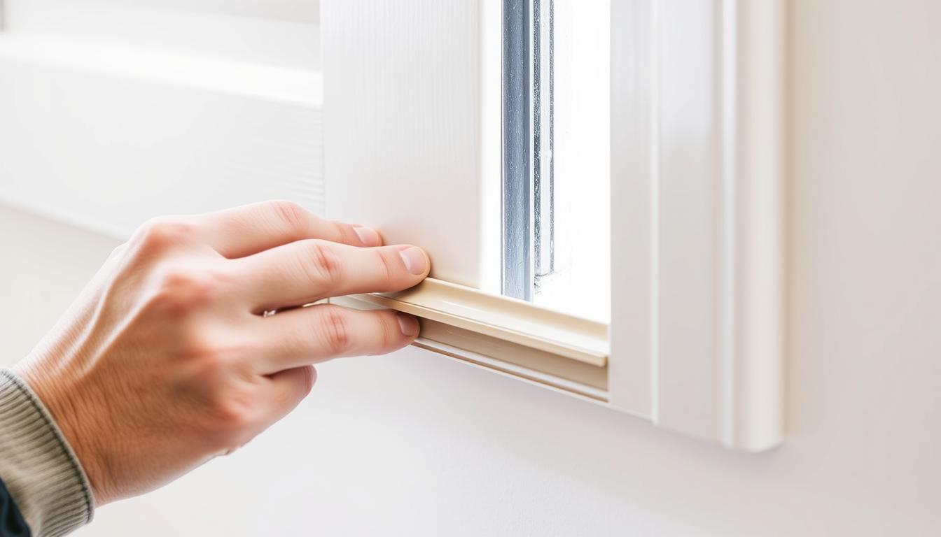 weatherstripping installation on door frame