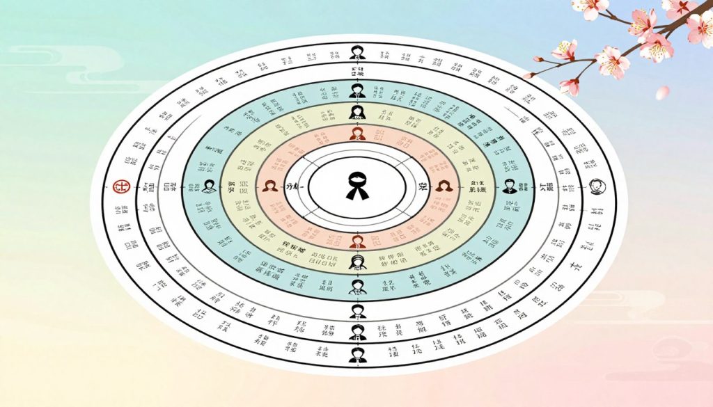 Chinese concentric social circles model