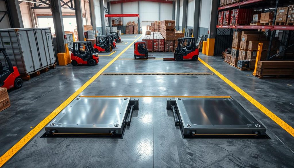 Pit levelers Dock levelers