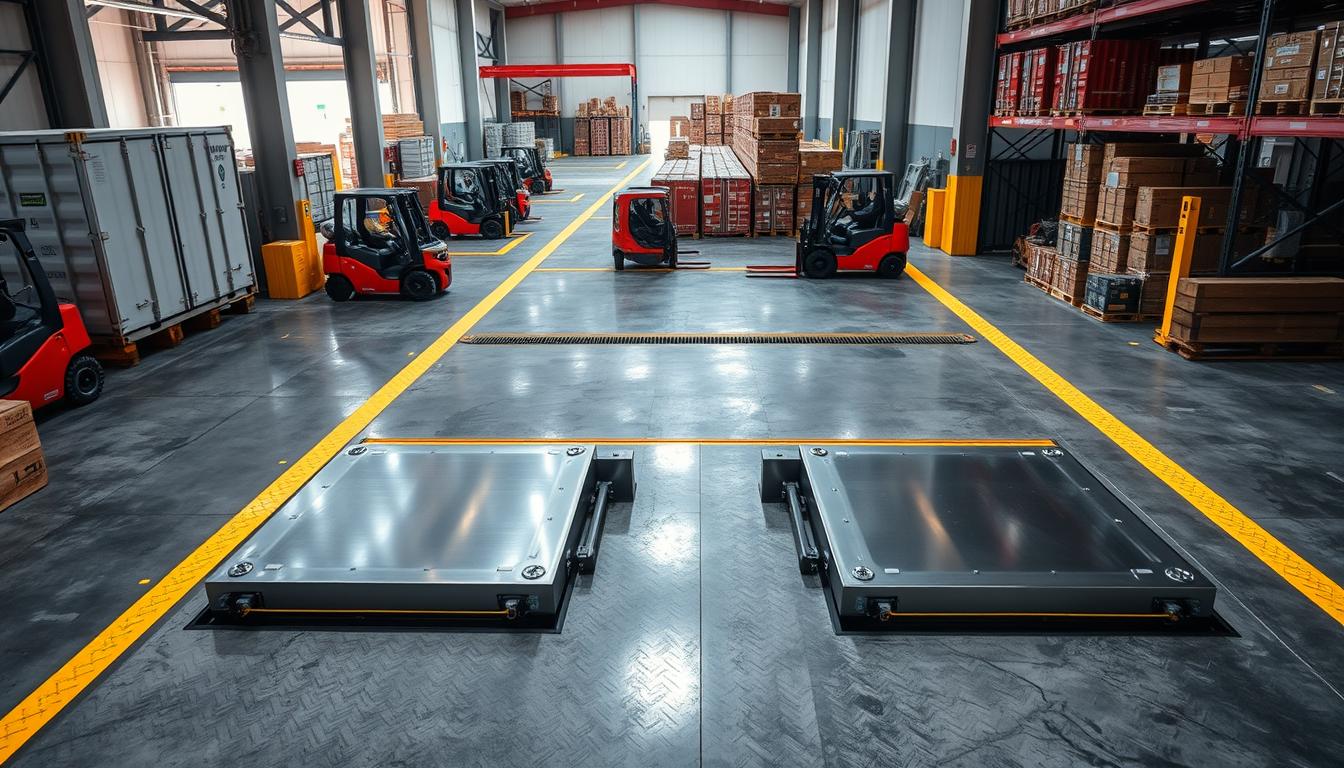Pit levelers Dock levelers