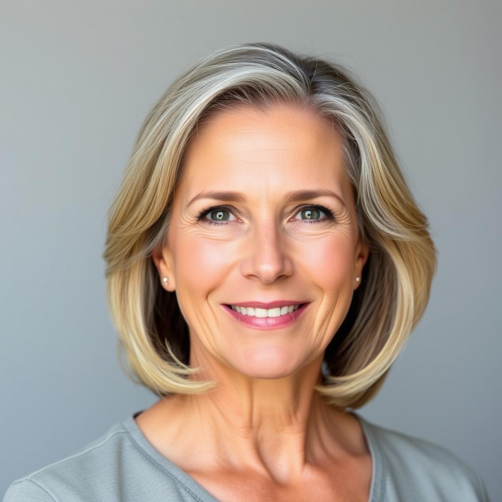 Portrait of Jennifer K., who uses guided meditations with red light therapy for stress relief