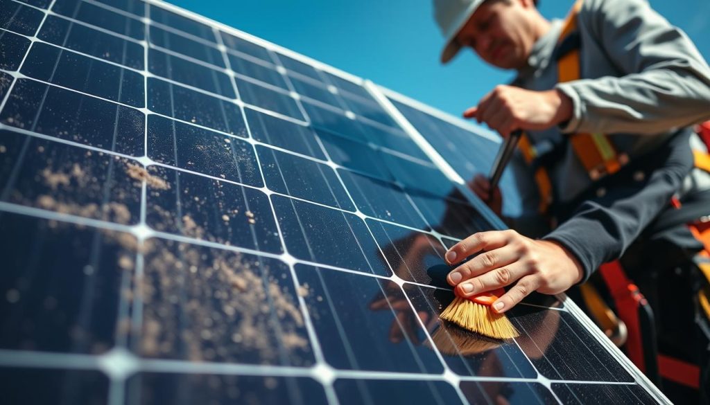 Solar panel maintenance
