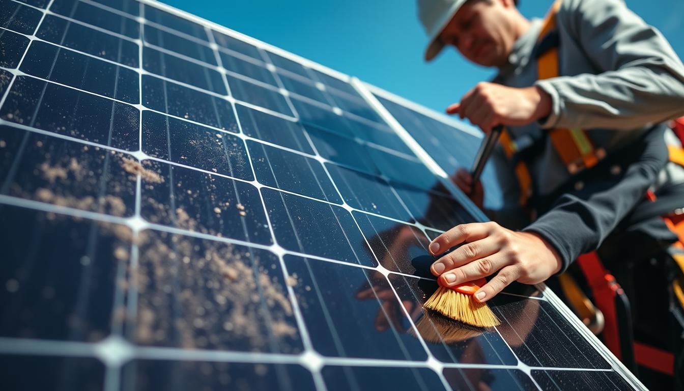Solar panel maintenance