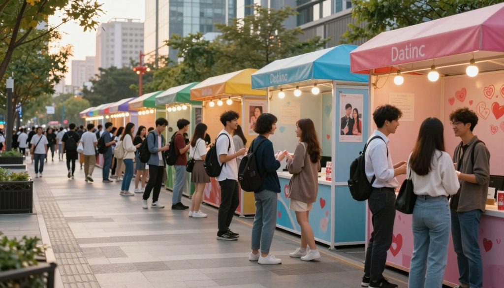 Street Dating Booths in Chinese Cities