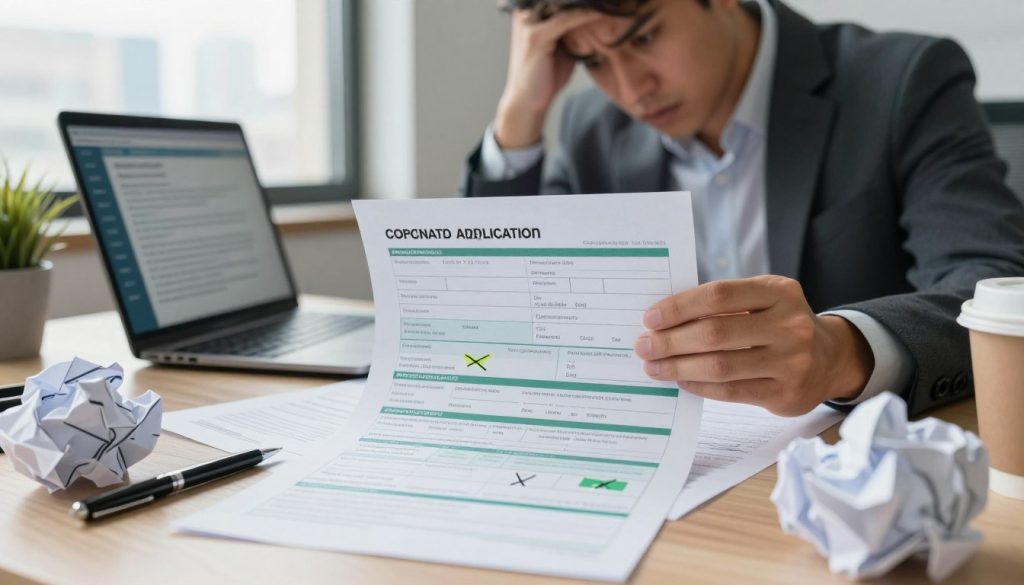 application form errors