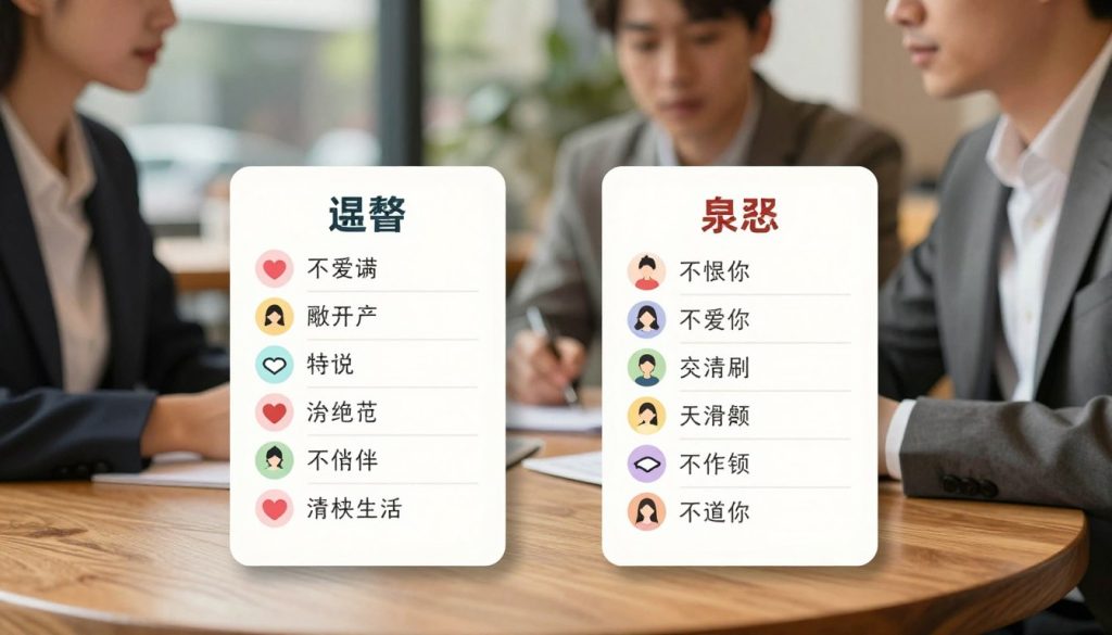comparison checklist for Chinese dating culture