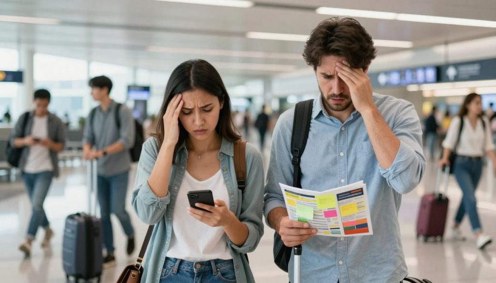 couple travel stress