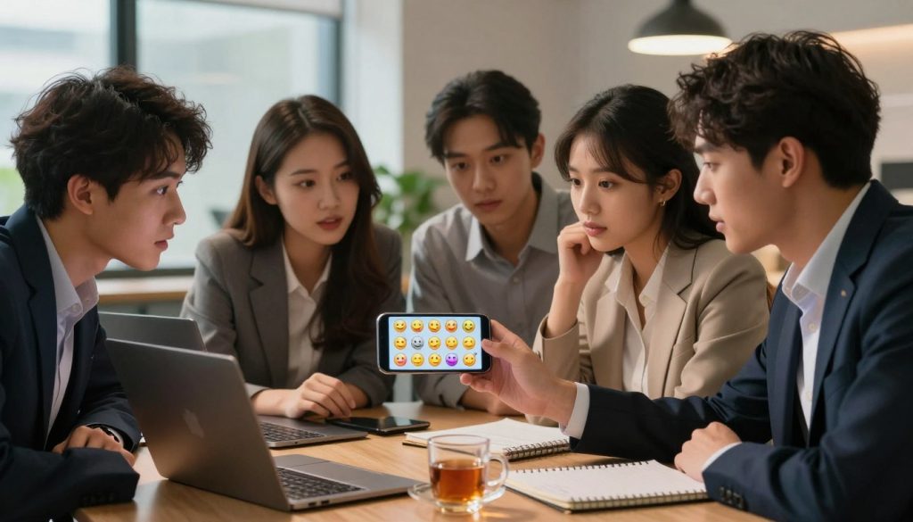 decoding emojis in Chinese messaging
