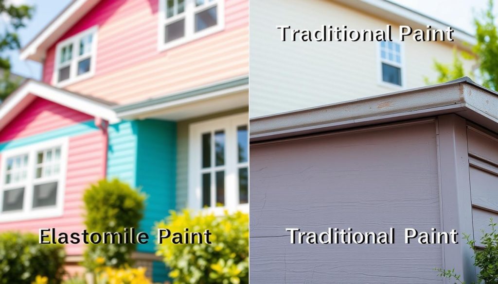 elastomeric vs. traditional paint comparison
