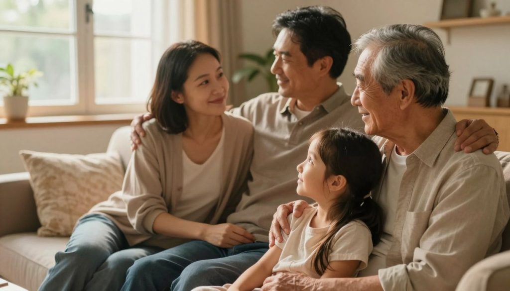 family dynamics non-verbal affection
