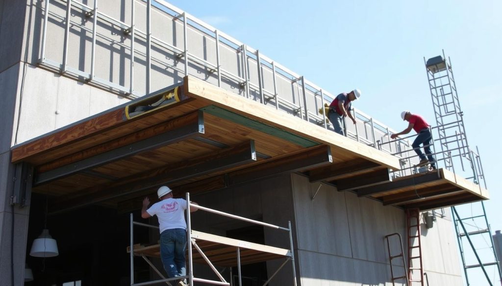 fireproof eave installation