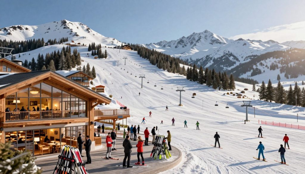 international ski resort infrastructure model