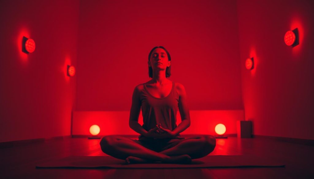 red light guided imagery stress relief combination