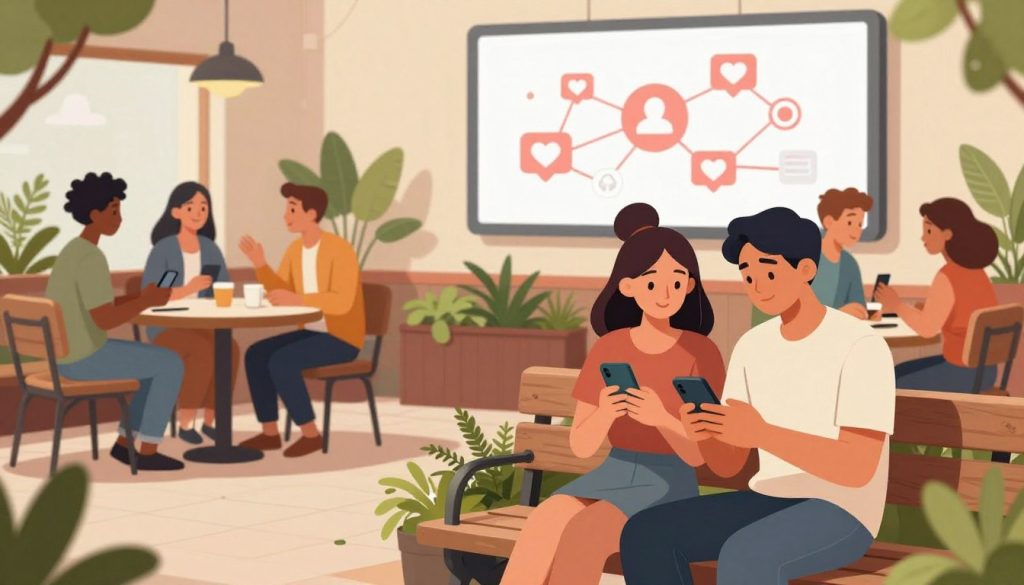 social media community features for dating