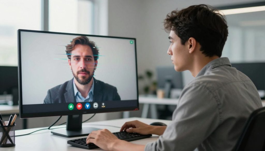 spotting deepfake glitches video call