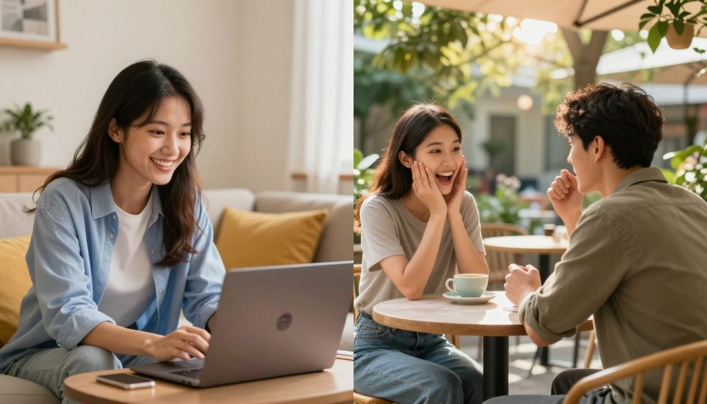 transition from digital to real world dating