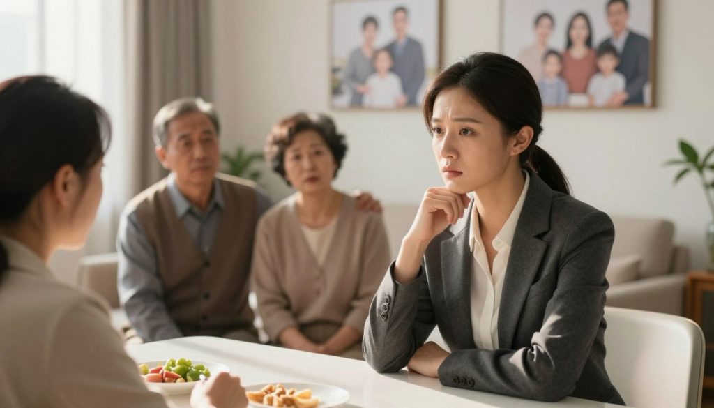 women facing family pressure and social expectations in China